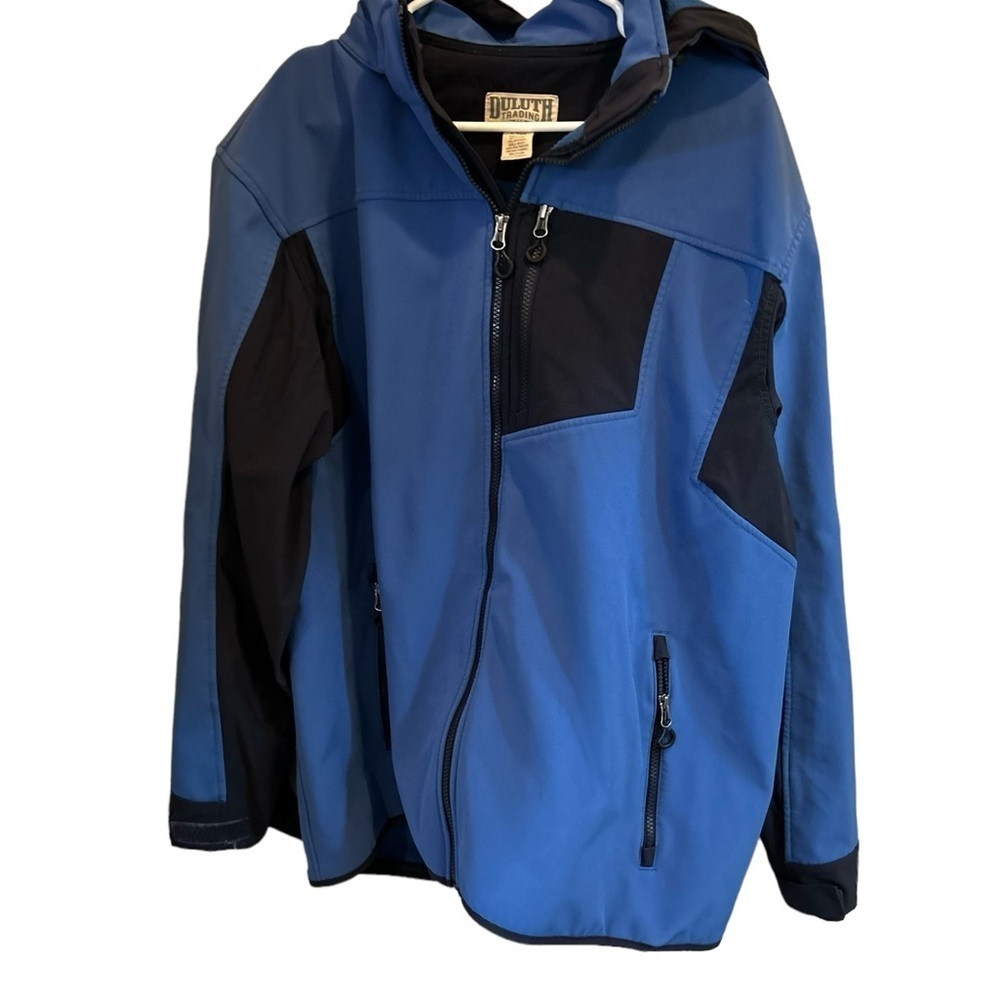 Duluth Trading Co. Jacket Adult LT  Blue Insulated Fleece Lined 80's Coat  Men's